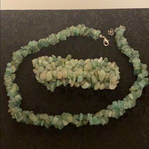 Jade Necklace and bracelet set